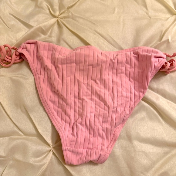 Pink Ribbed Bikini Bottom - Picture 2 of 2